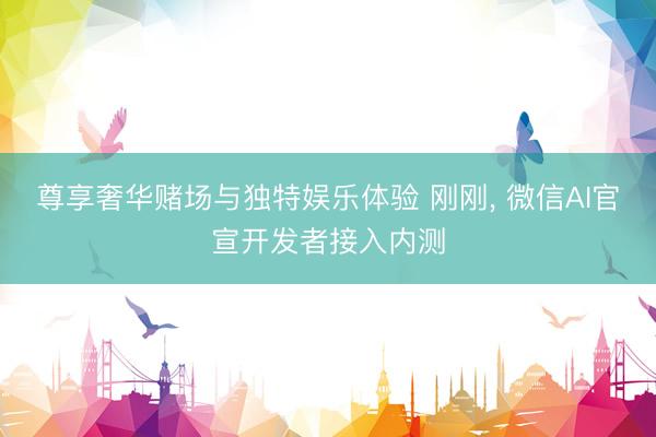 尊享奢华赌场与独特娱乐体验 刚刚, 微信AI官宣开发者接入内测